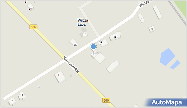 Rypin, Wilcza Łapa, 3, mapa Rypin