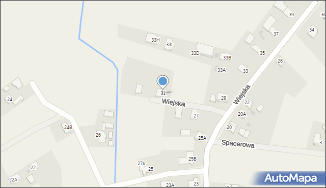 Rzeczyce, Wiejska, 31, mapa Rzeczyce