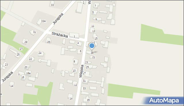 Rzędkowice, Wiejska, 19, mapa Rzędkowice