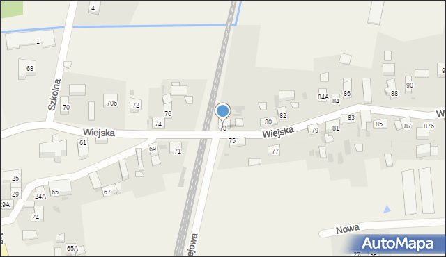 Rzeszotary, Wiejska, 78, mapa Rzeszotary