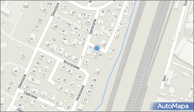 Rzeszów, Winna, 21, mapa Rzeszów