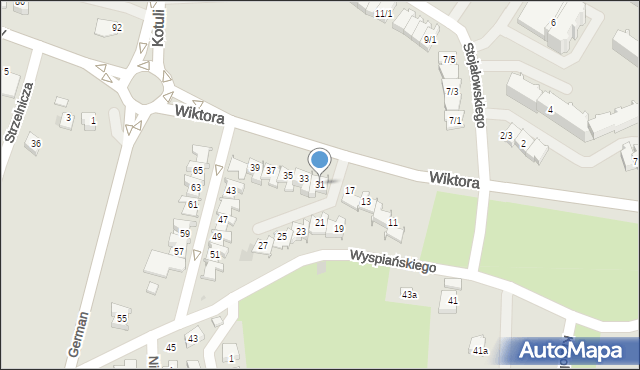 Rzeszów, Wiktora Jana, 31, mapa Rzeszów