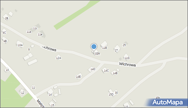 Rzeszów, Wichrowa, 21, mapa Rzeszów