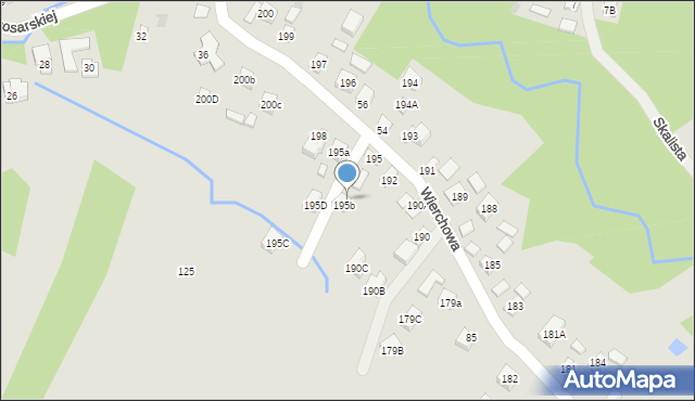 Rzeszów, Wierchowa, 107, mapa Rzeszów