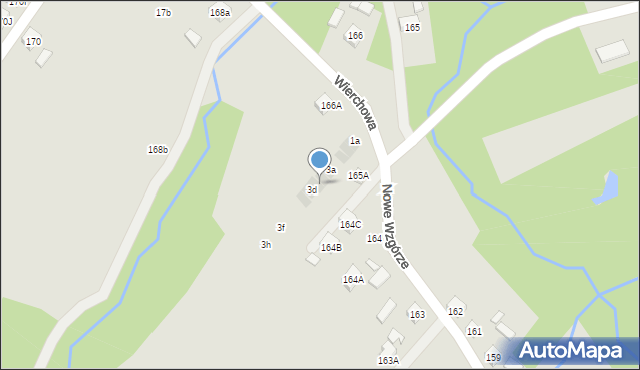 Rzeszów, Wierchowa, 3c, mapa Rzeszów