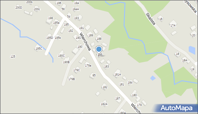 Rzeszów, Wierchowa, 40, mapa Rzeszów