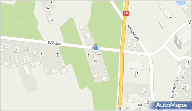 Sadowne, Wiejska, 1, mapa Sadowne