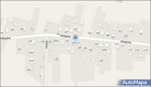 Sarnów, Wiejska, 154a, mapa Sarnów