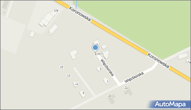 Sępólno Krajeńskie, Więcborska, 7, mapa Sępólno Krajeńskie