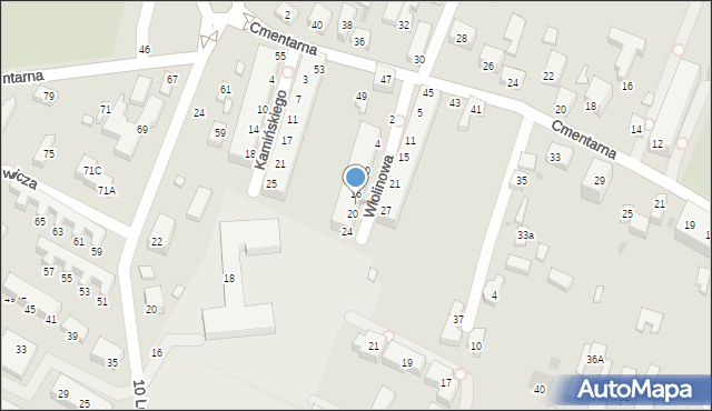 Siedlce, Wiolinowa, 18, mapa Siedlce