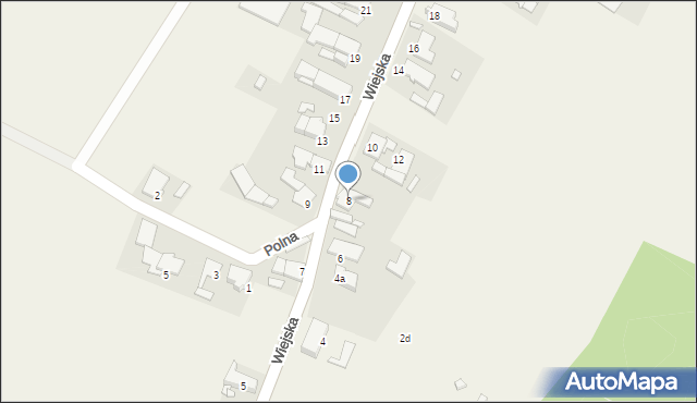 Siedlec, Wiejska, 8, mapa Siedlec