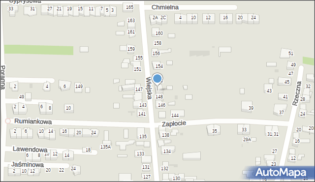 Siemianowice Śląskie, Wiejska, 150, mapa Siemianowice Śląskie