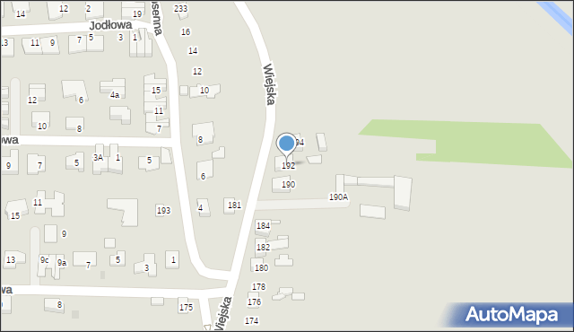 Siemianowice Śląskie, Wiejska, 192, mapa Siemianowice Śląskie
