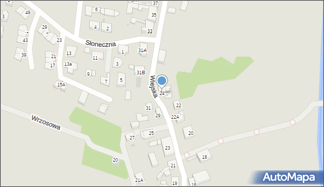 Siemianowice Śląskie, Wiejska, 24, mapa Siemianowice Śląskie