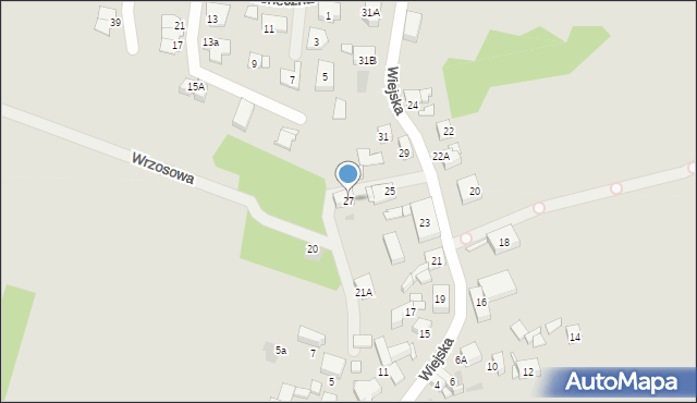 Siemianowice Śląskie, Wiejska, 27, mapa Siemianowice Śląskie
