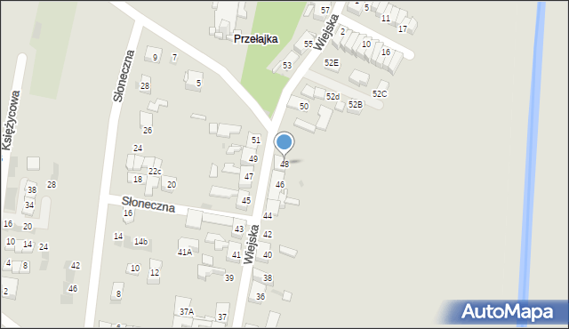 Siemianowice Śląskie, Wiejska, 48, mapa Siemianowice Śląskie