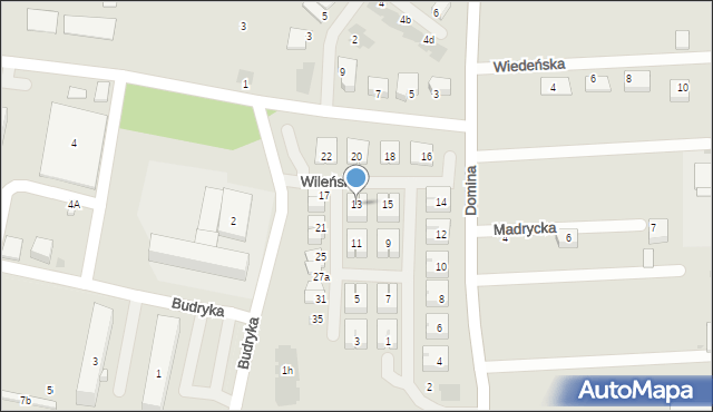 Siemianowice Śląskie, Wileńska, 13, mapa Siemianowice Śląskie