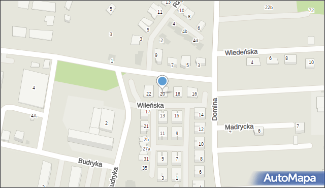 Siemianowice Śląskie, Wileńska, 20, mapa Siemianowice Śląskie