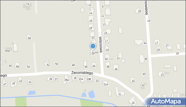 Siemiatycze, Wiśniowa, 24, mapa Siemiatycze