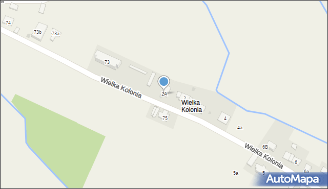 Siemysłów, Wielka Kolonia, 2A, mapa Siemysłów