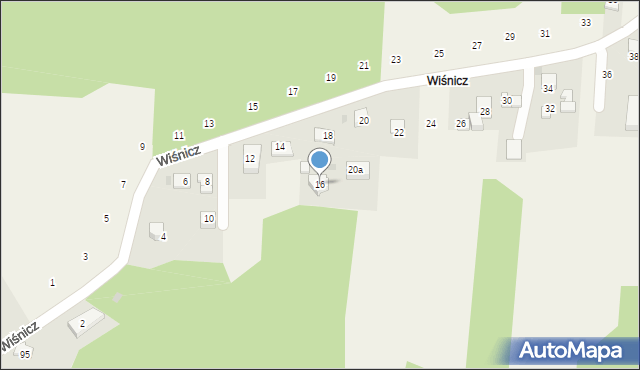 Siepraw, Wiśnicz, 16, mapa Siepraw