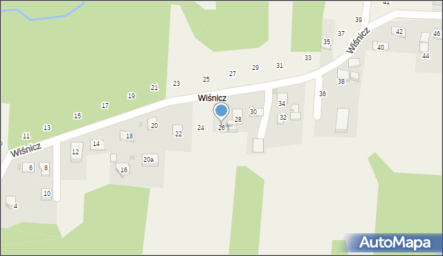 Siepraw, Wiśnicz, 26, mapa Siepraw