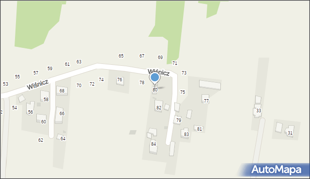 Siepraw, Wiśnicz, 80, mapa Siepraw