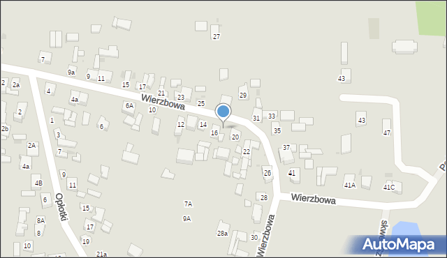 Sieradz, Wierzbowa, 18, mapa Sieradz