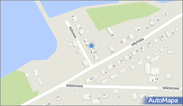 Siewierz, Willowa, 4, mapa Siewierz