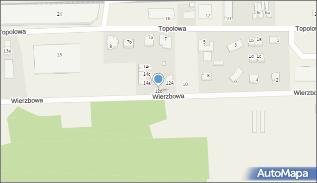 Skarbimierz-Osiedle, Wierzbowa, 12b, mapa Skarbimierz-Osiedle
