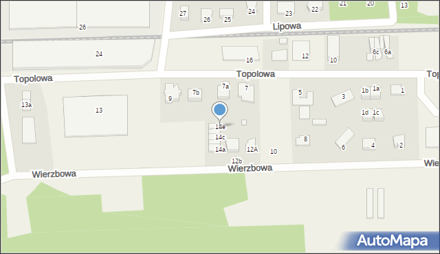 Skarbimierz-Osiedle, Wierzbowa, 14e, mapa Skarbimierz-Osiedle