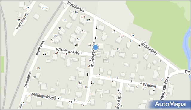 Skierniewice, Wieniawskiego Henryka, 7, mapa Skierniewic