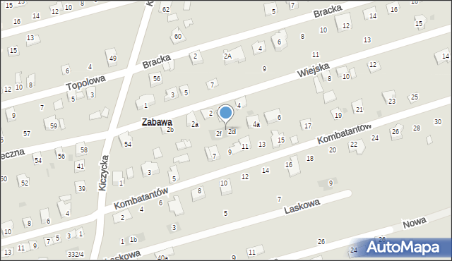 Skoczów, Wiejska, 2e, mapa Skoczów