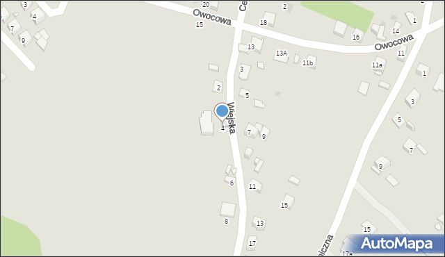 Sławków, Wiejska, 4, mapa Sławków