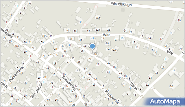 Sławków, Wikle, 30, mapa Sławków