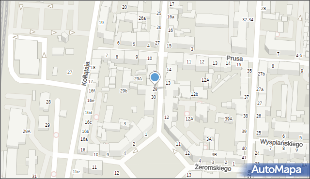 Słupsk, Wileńska, 29, mapa Słupska