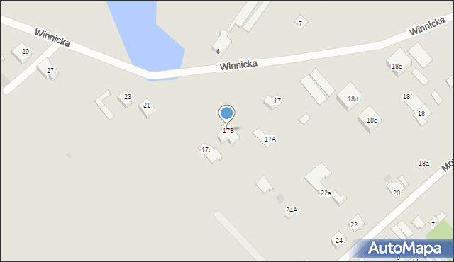 Śmigiel, Winnicka, 17B, mapa Śmigiel