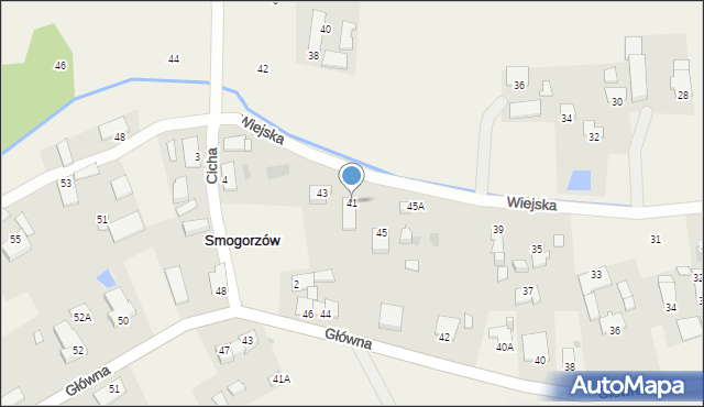 Smogorzów, Wiejska, 41, mapa Smogorzów