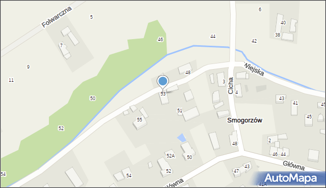 Smogorzów, Wiejska, 53, mapa Smogorzów