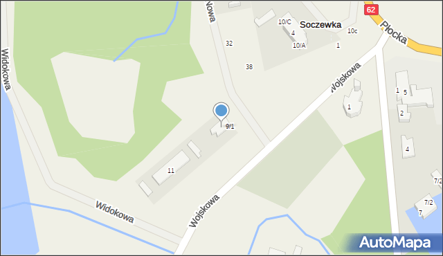 Soczewka, Wierzbowa, 9/2, mapa Soczewka