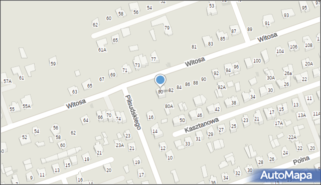 Sokółka, Witosa Wincentego, 80, mapa Sokółka