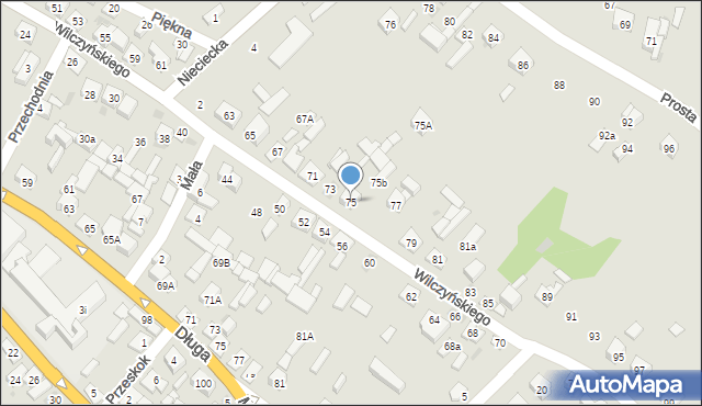Sokołów Podlaski, Wilczyńskiego, 75, mapa Sokołów Podlaski