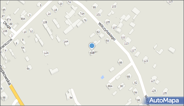 Sokołów Podlaski, Wilczyńskiego, 84B, mapa Sokołów Podlaski