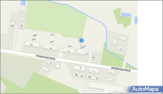 Sośnie, Wielkopolska, 10A, mapa Sośnie