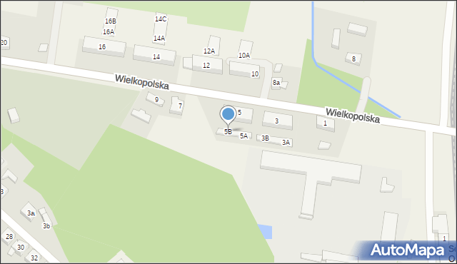 Sośnie, Wielkopolska, 5B, mapa Sośnie