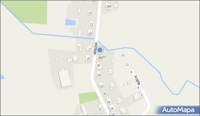 Sośnie, Witosa Wincentego, 26A, mapa Sośnie