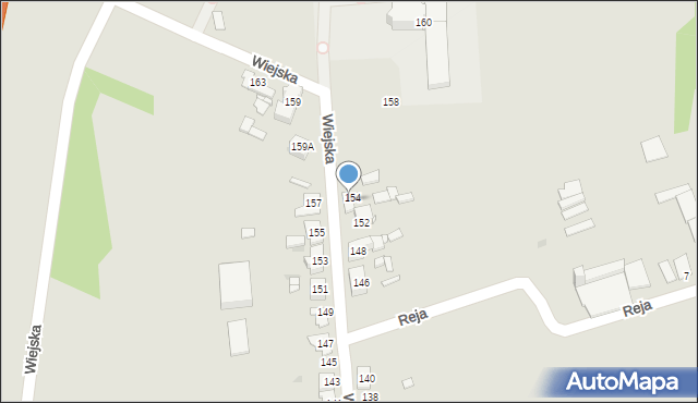 Sosnowiec, Wiejska, 156, mapa Sosnowca