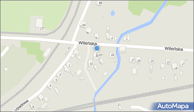 Sosnowiec, Wileńska, 31, mapa Sosnowca