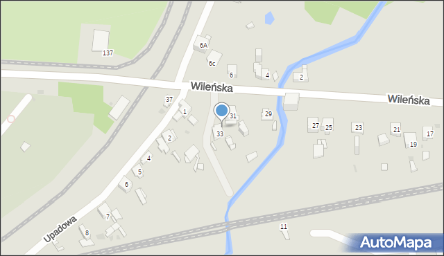 Sosnowiec, Wileńska, 33A, mapa Sosnowca