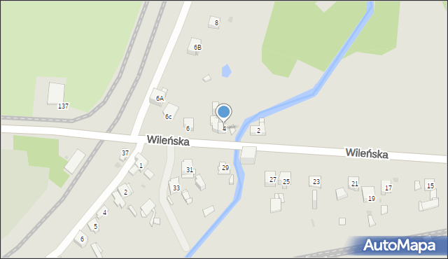 Sosnowiec, Wileńska, 4, mapa Sosnowca